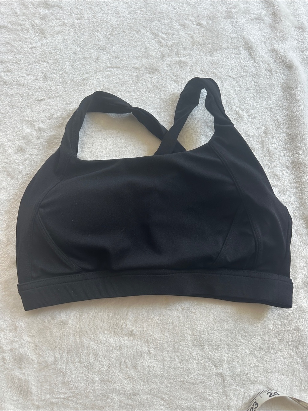 Black Women's Seamless Sports Bra - Comfortable Support